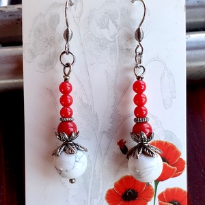 Howlit si coral, Bijuterii, Cercei, Cercei din pietre semipretioase, Confectionarea bijuteriilor, ARTYNOS