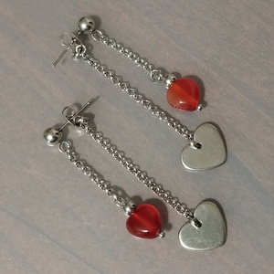 Carneol - bijuterii - cercei - cercei din pietre semiprețioase - Artynos.ro