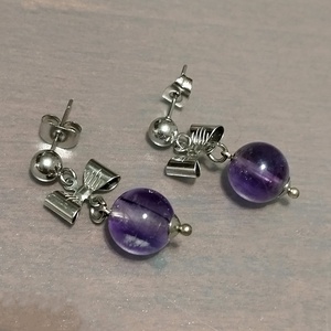 Ametist - bijuterii - cercei - cercei din pietre semiprețioase - Artynos.ro