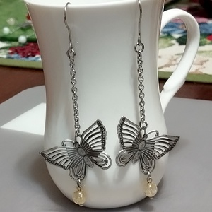 Citrin - bijuterii - cercei - cercei din pietre semiprețioase - Artynos.ro