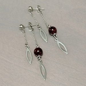 Granat - bijuterii - cercei - cercei din pietre semiprețioase - Artynos.ro