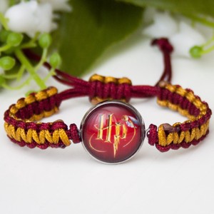 Bratara macramé impletita - Harry Potter burgundy/gold, , , ARTYNOS