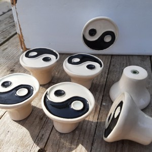 Mânere și butoane de mânere de mobilă yin-yang - casă & stil de viață - mobilier artizanal - mânere și butoane de mânere de mobilă - Artynos.ro