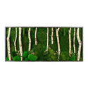 Tablou din licheni stabilizati 100�50 cm � decor natural handmade, design verde pentru perete - Artynos.ro