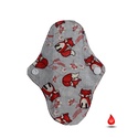 Absorbant intim lavabil din bumbac, zilnic, panty, vulpite, 14 cm, 1 buc - Artynos.ro