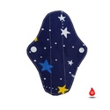 Absorbant intim lavabil din bumbac, zilnic, panty, noapte cu stele, 14 cm, 1 buc - Artynos.ro