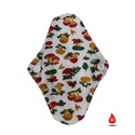 Absorbant intim lavabil din bumbac, zilnic, panty, ciupercute, 14 cm, 1 buc - Artynos.ro